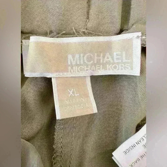 Michael Kors Women’s Safari Green Dress Pants Size Extra Large - Picture 6 of 9